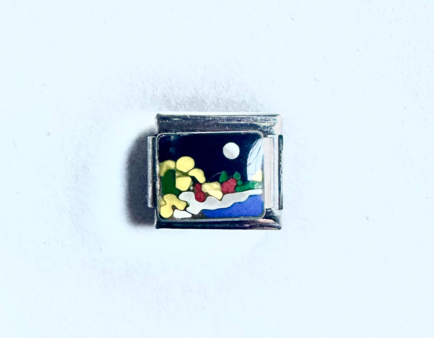 Charm paisaje para pulsera italiana en Acero Inoxidable