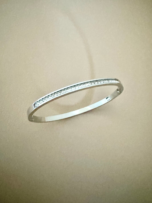 Brazalete Elegance Acero Inoxidable Plateado