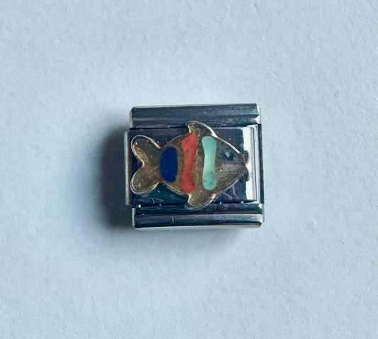 Charm pescadito para pulsera italiana Acero Inoxidable