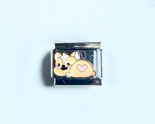 Charm de perrito Acero Inoxidable para pulsera italiana