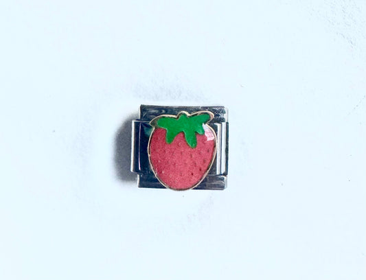 Charm Fresa en Acero Inoxidable